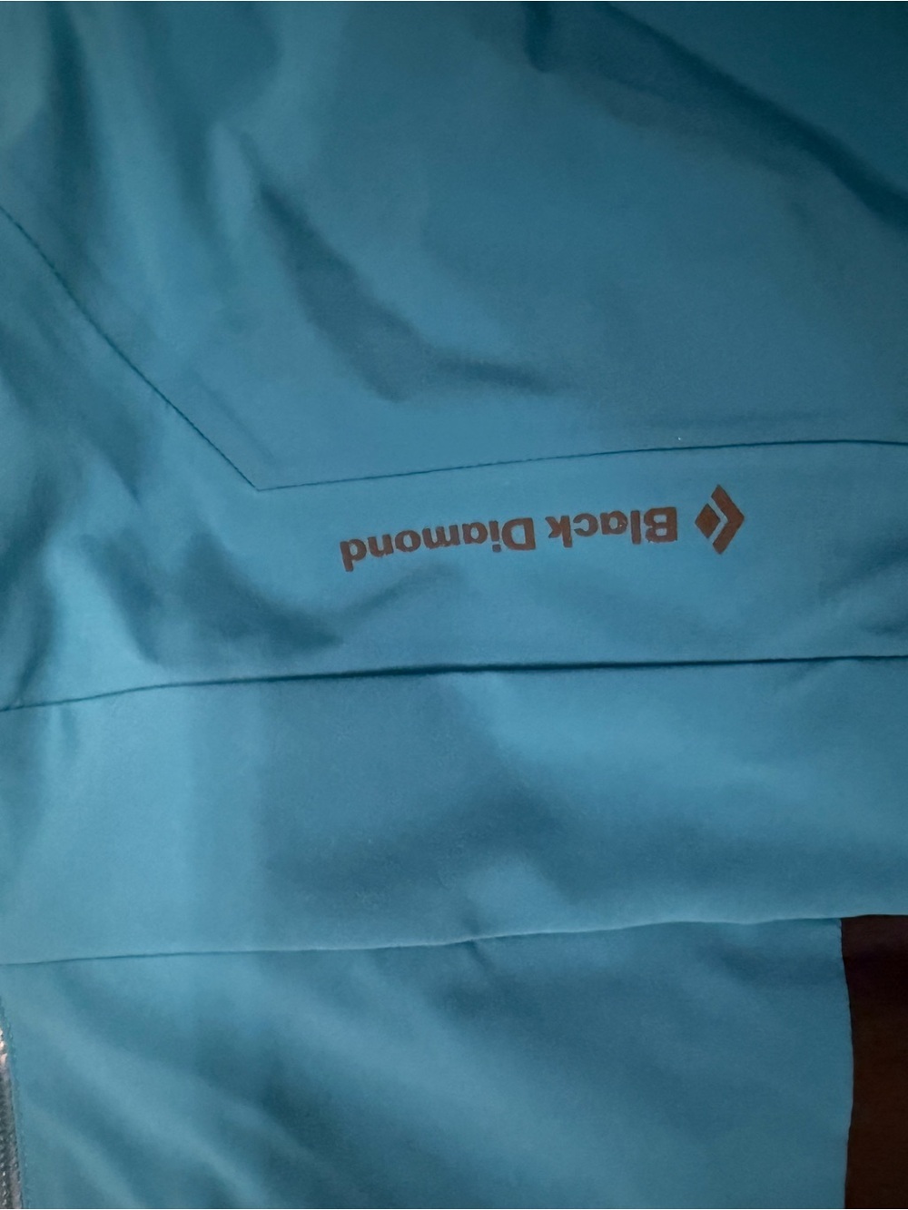 Black Diamond women’s Teal Blue Softshell snow pants with bib